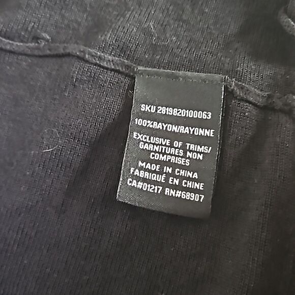 Le Chateau Casual Open-Front Cardigan Black XS - Picture 7 of 16